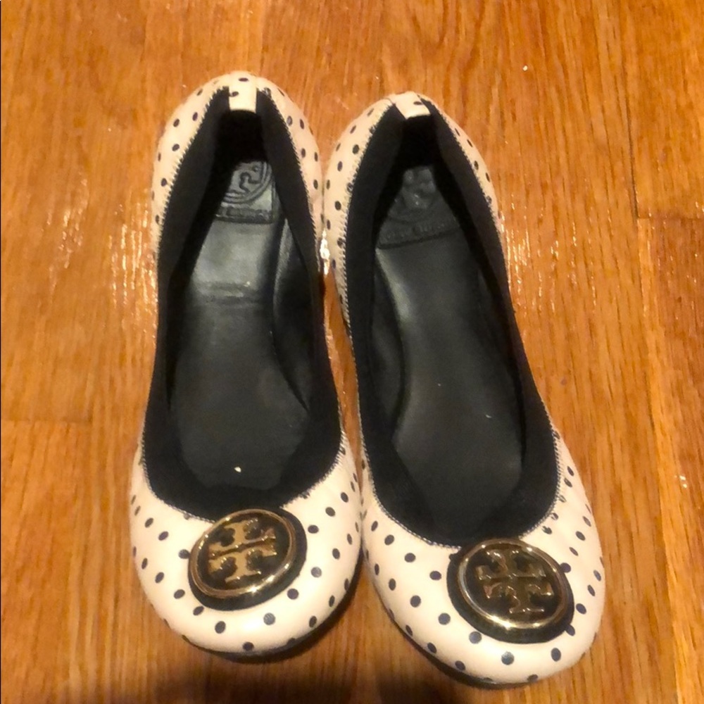 EUC Tory Burch Polka Dot shoes